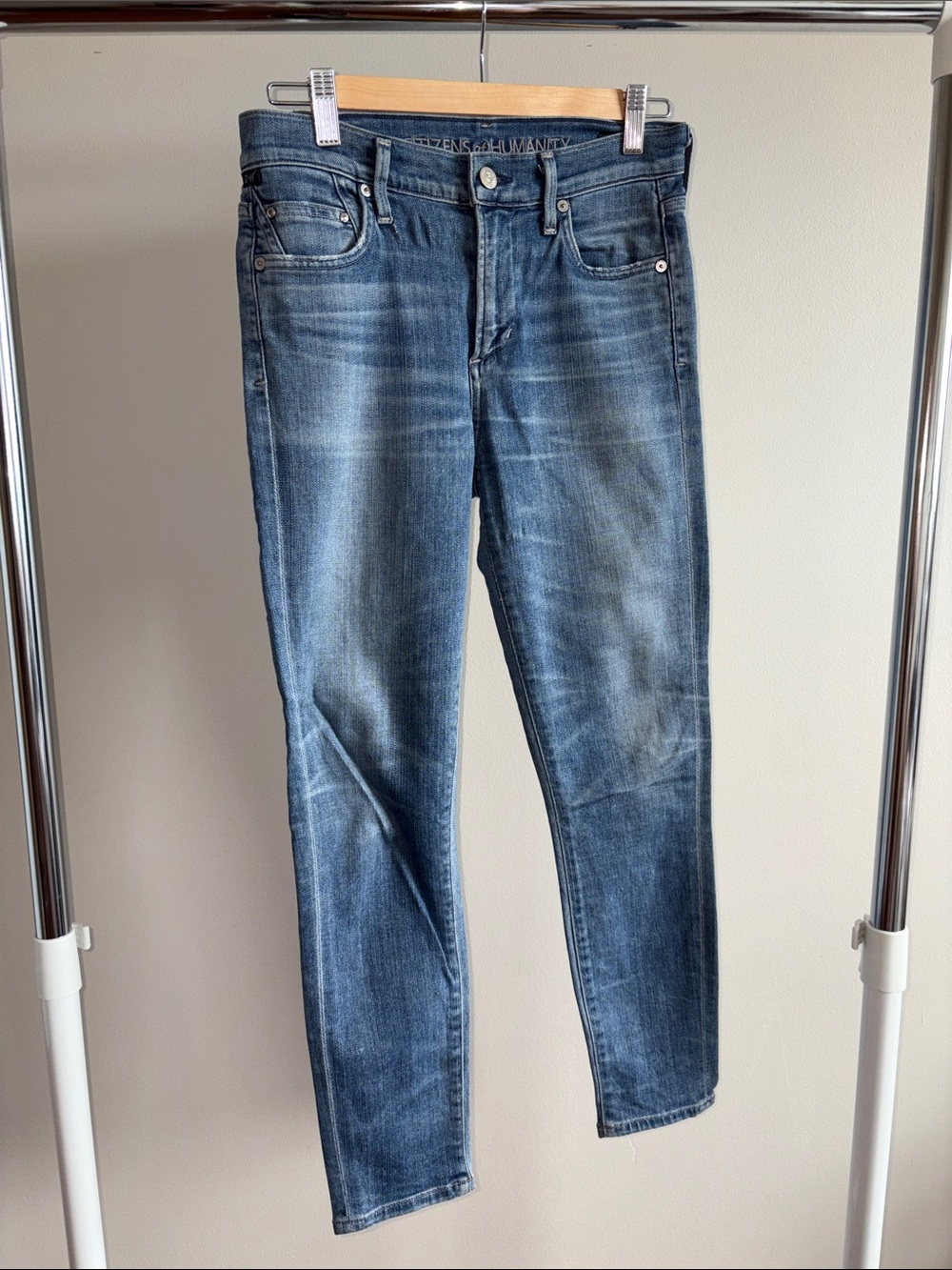 ❣️Vintage Citizens Of Humanity Rocket Crop Medium Blue Slim Straight Jeans